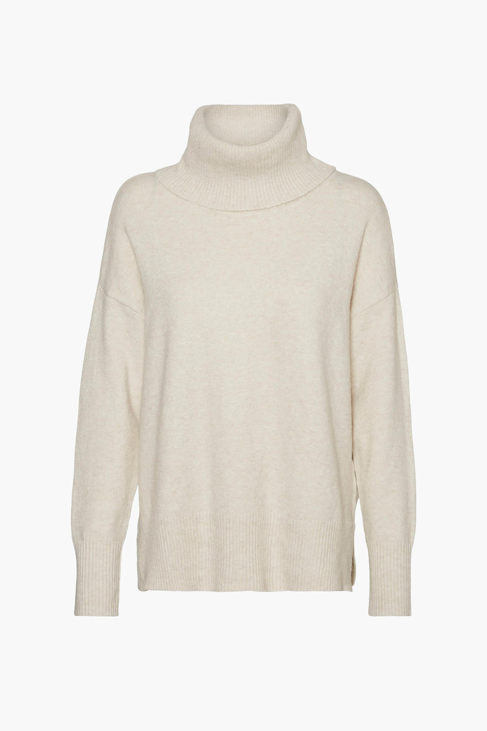 Pull col montant Beige - VERO MODA®