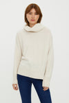 Pull col montant Beige - VERO MODA®
