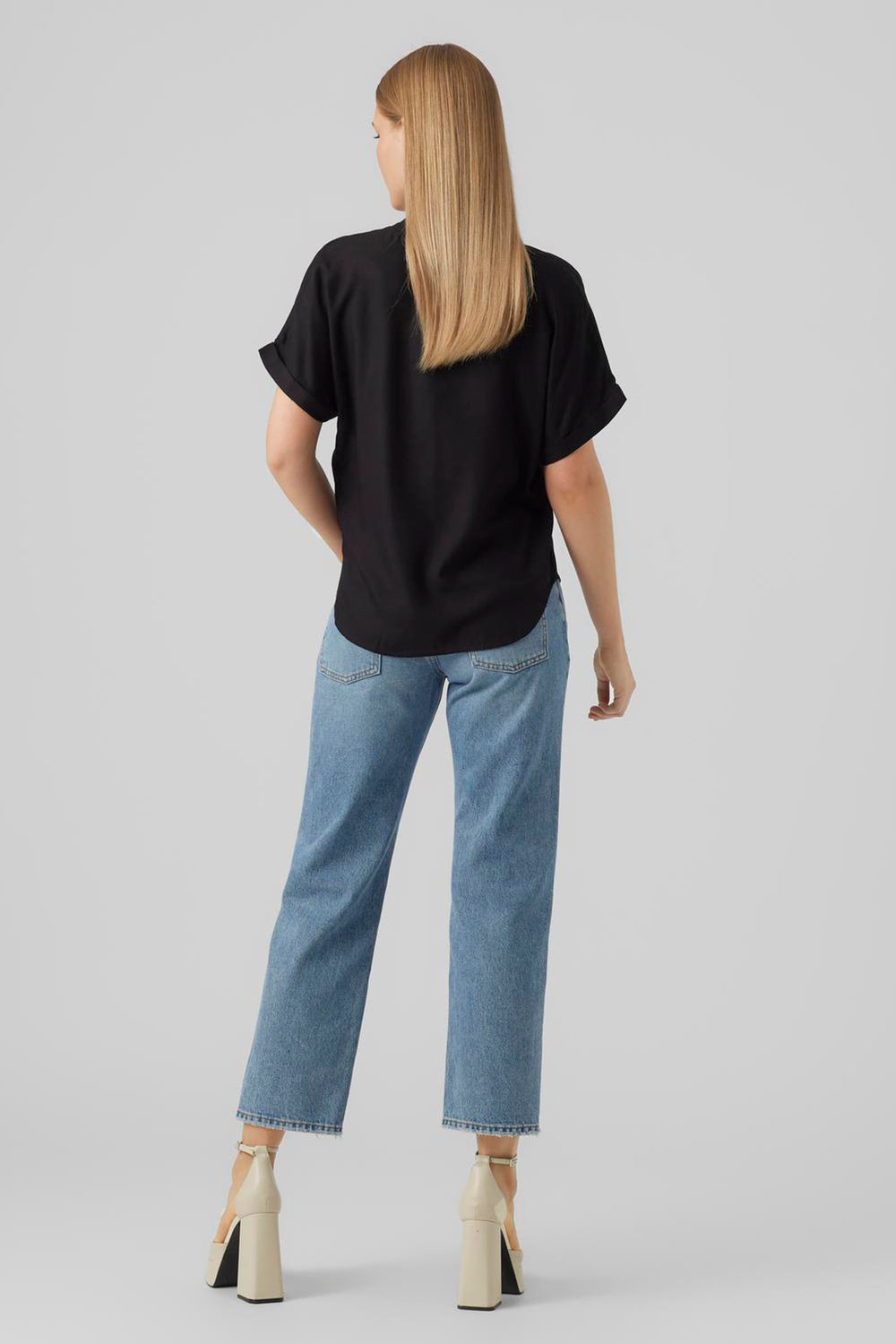 Chemisier (manches courtes) Noir - VERO MODA®