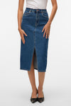 Jupe 3/4 MID BLUE DENIM - VERO MODA®