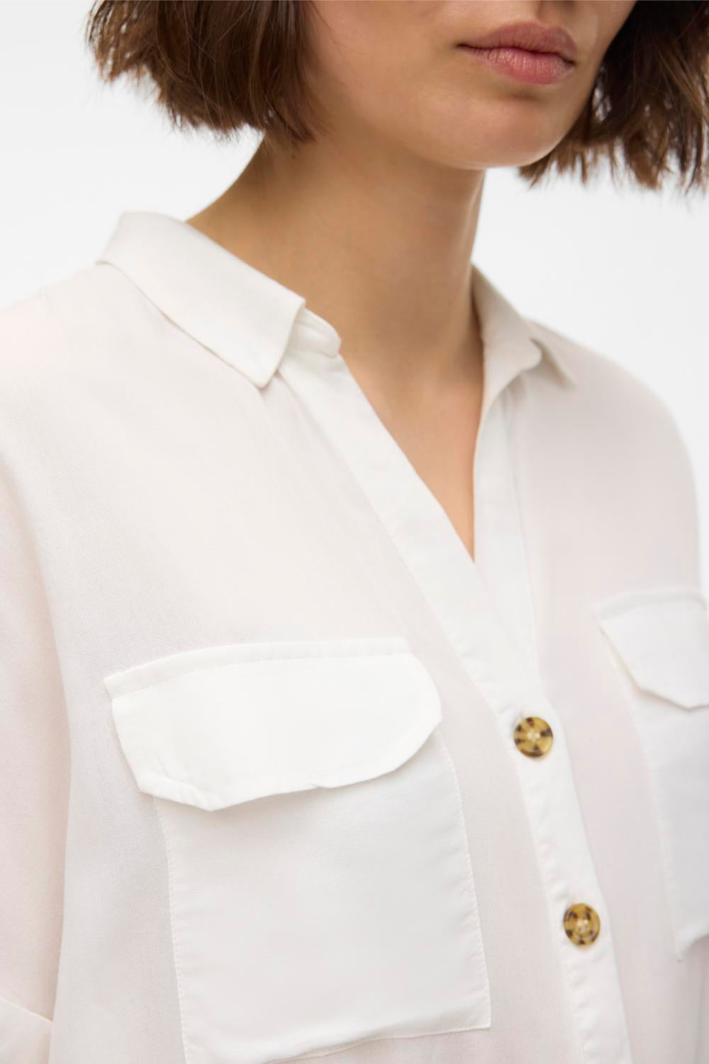 Chemisier (manches courtes) Blanc - VERO MODA®