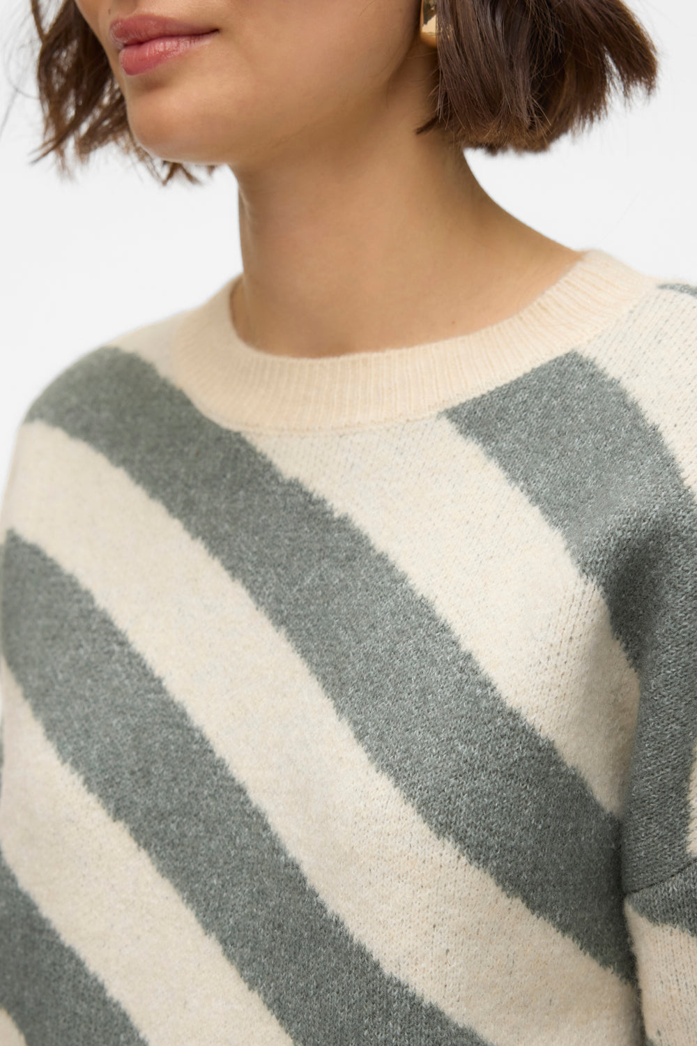 Pull col rond Beige - VERO MODA®