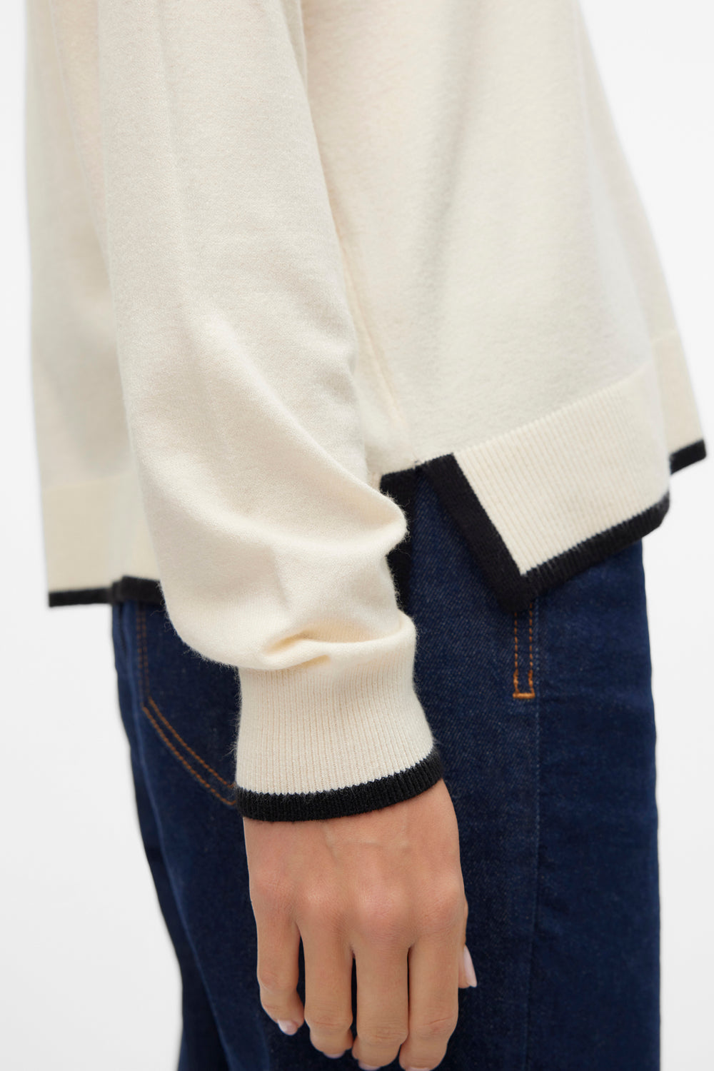 Pull col V Beige - VERO MODA®