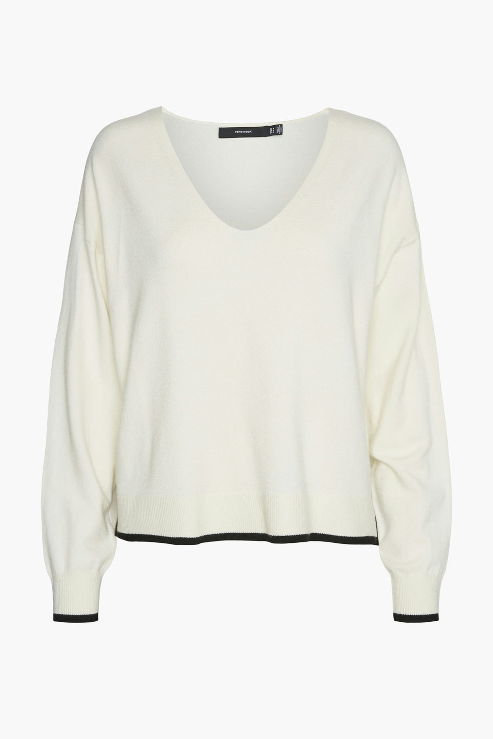 Pull col V Beige - VERO MODA®