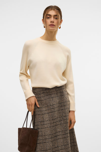 Pull col rond Écru - VERO MODA®