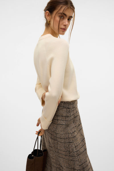 Pull col rond Écru - VERO MODA®
