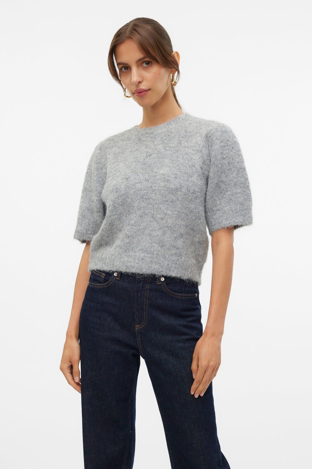 Pull col rond Gris - VERO MODA®