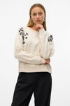 Sweat col rond Beige - VERO MODA®
