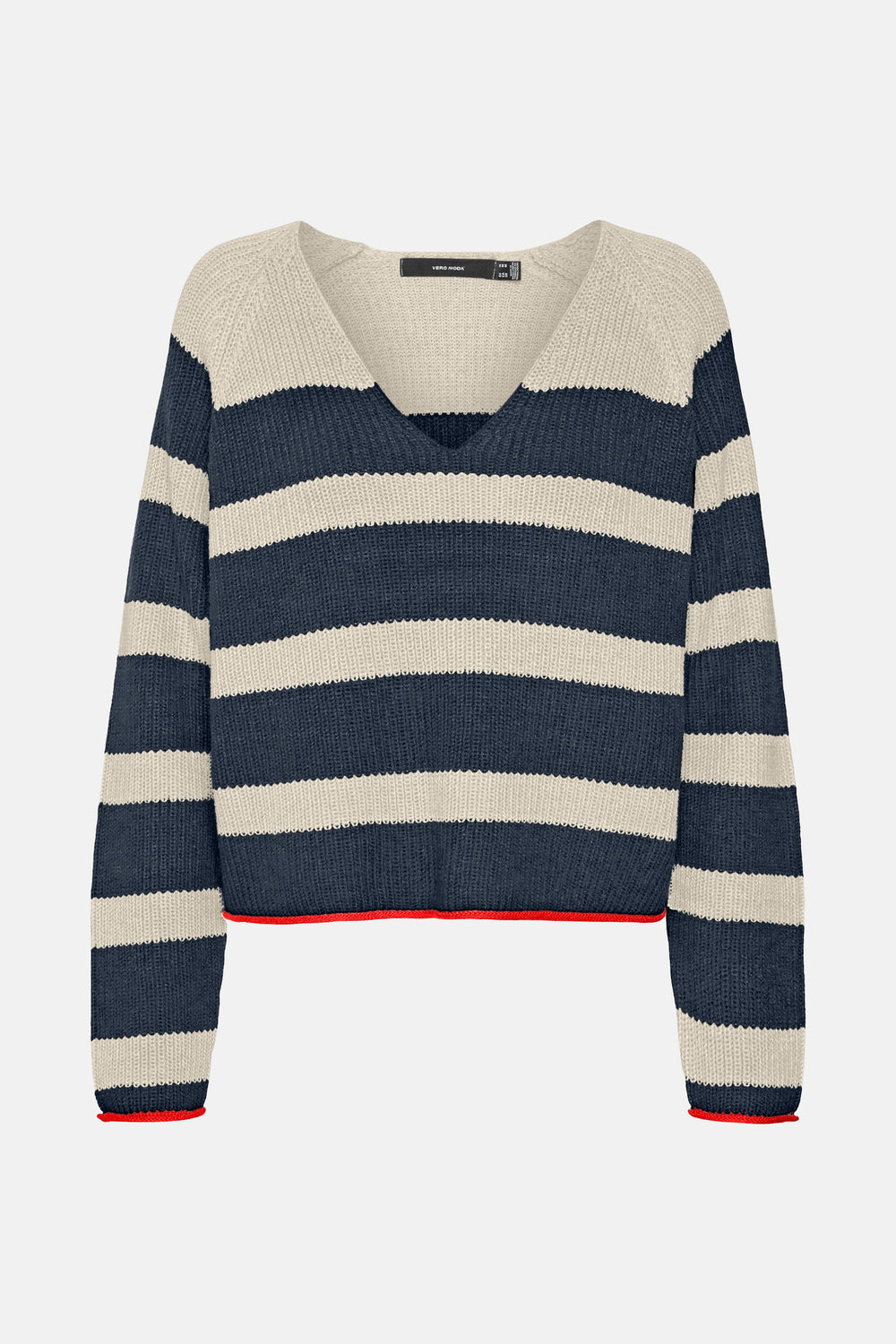 Pull col V Bleu - VERO MODA®