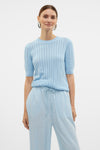 Pull col rond Bleu - VERO MODA®