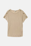 Top uni manches courtes Beige - VERO MODA®
