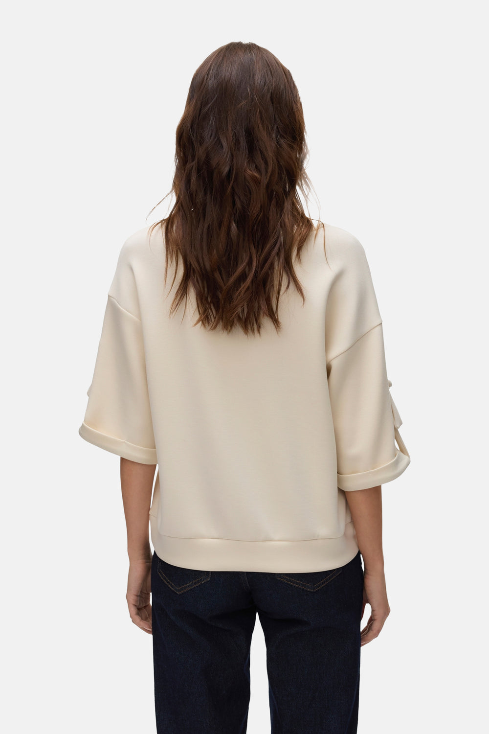 Sweat col rond Écru - VERO MODA®