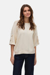 Sweat col rond Écru - VERO MODA®