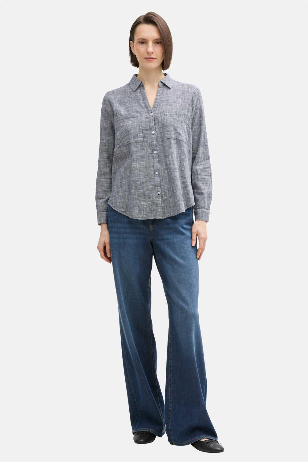 Chemisier (manches longues) Bleu - Tom Tailor