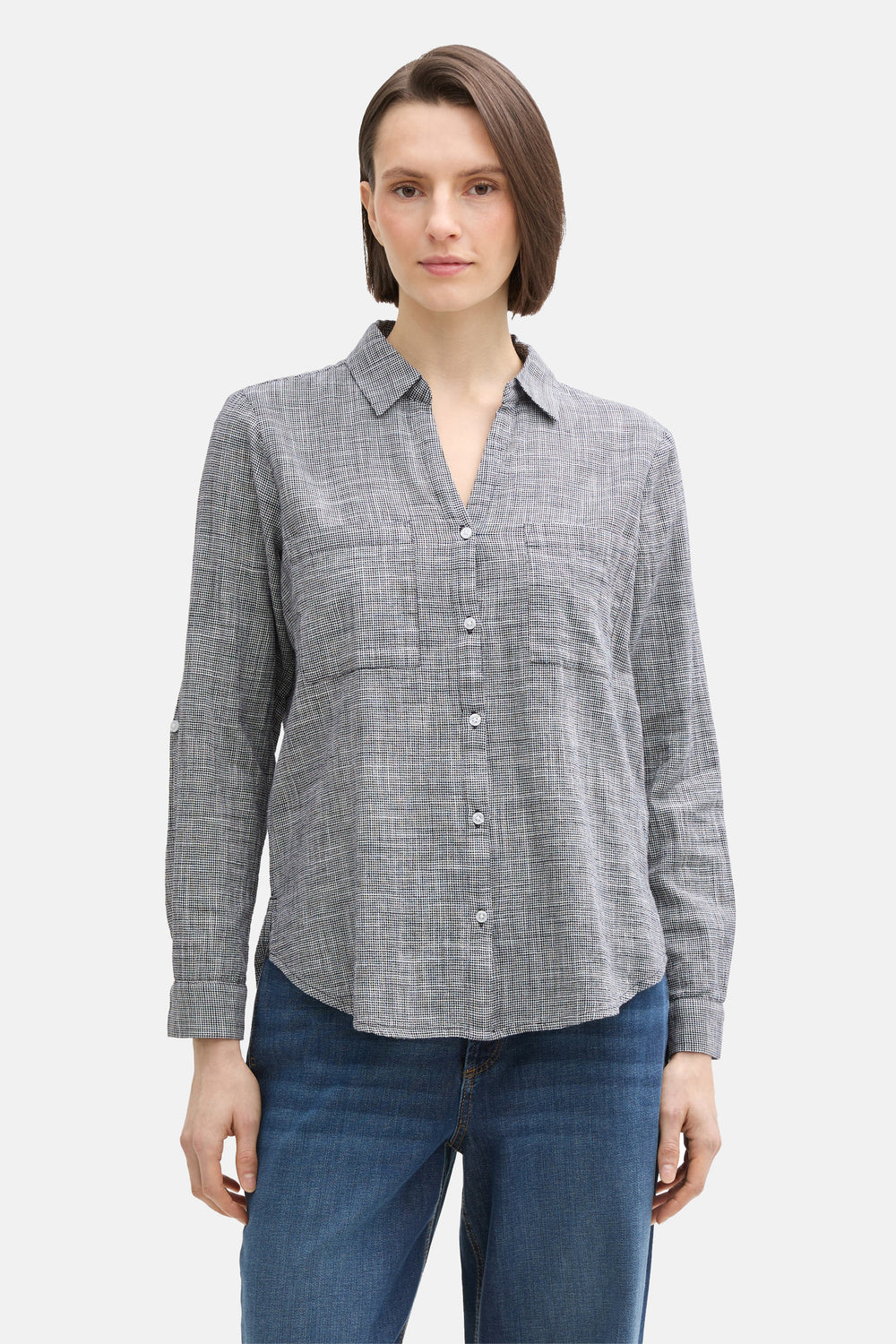 Chemisier (manches longues) Bleu - Tom Tailor