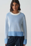 Pull col rond Bleu - OPUS