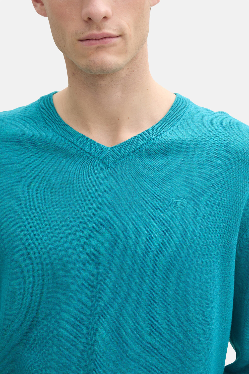 Pull col rond Bleu - Tom Tailor