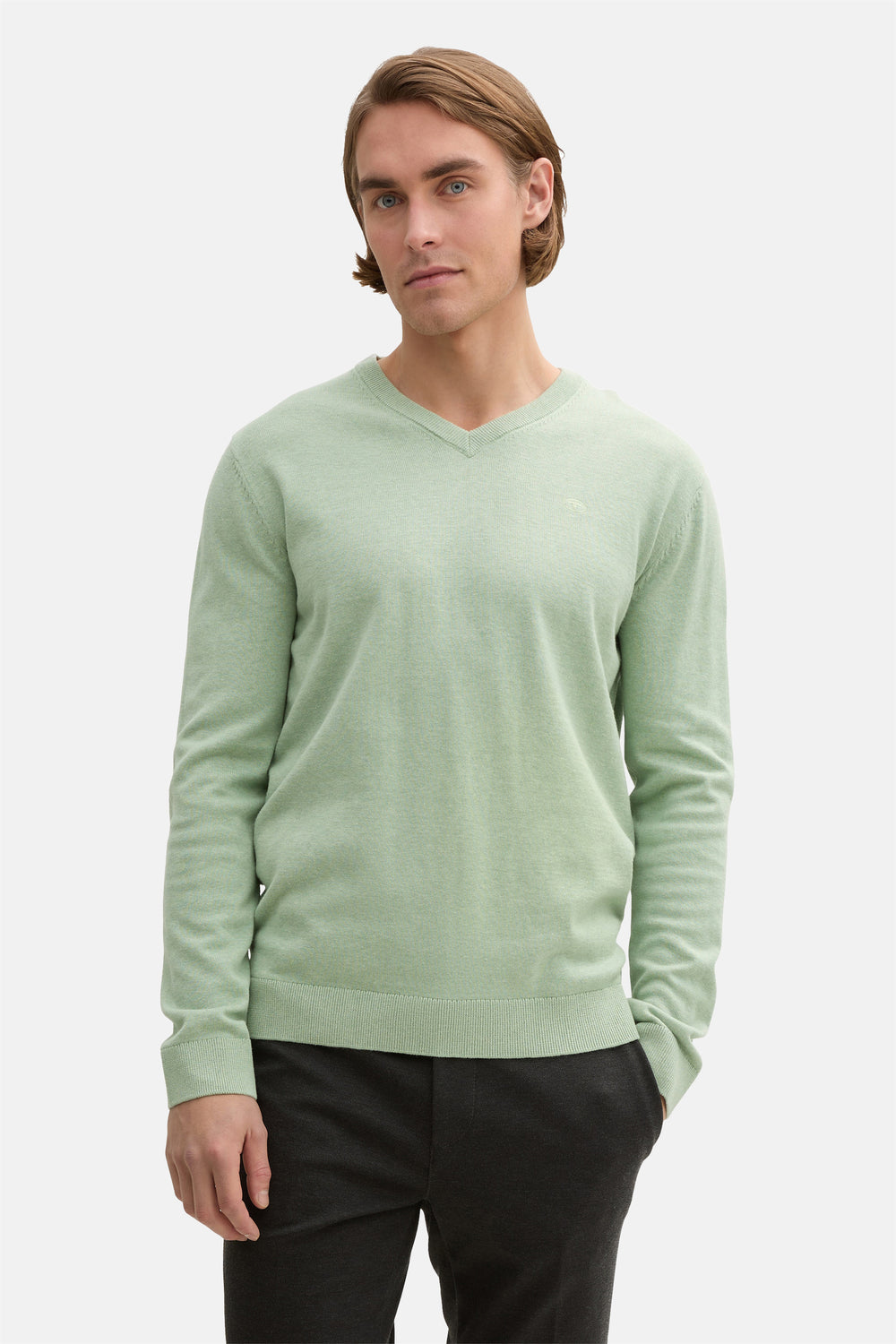 Pull col rond Vert - Tom Tailor