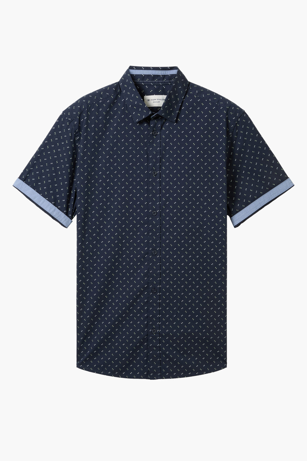 Chemise (manches courtes) Bleu - Tom Tailor