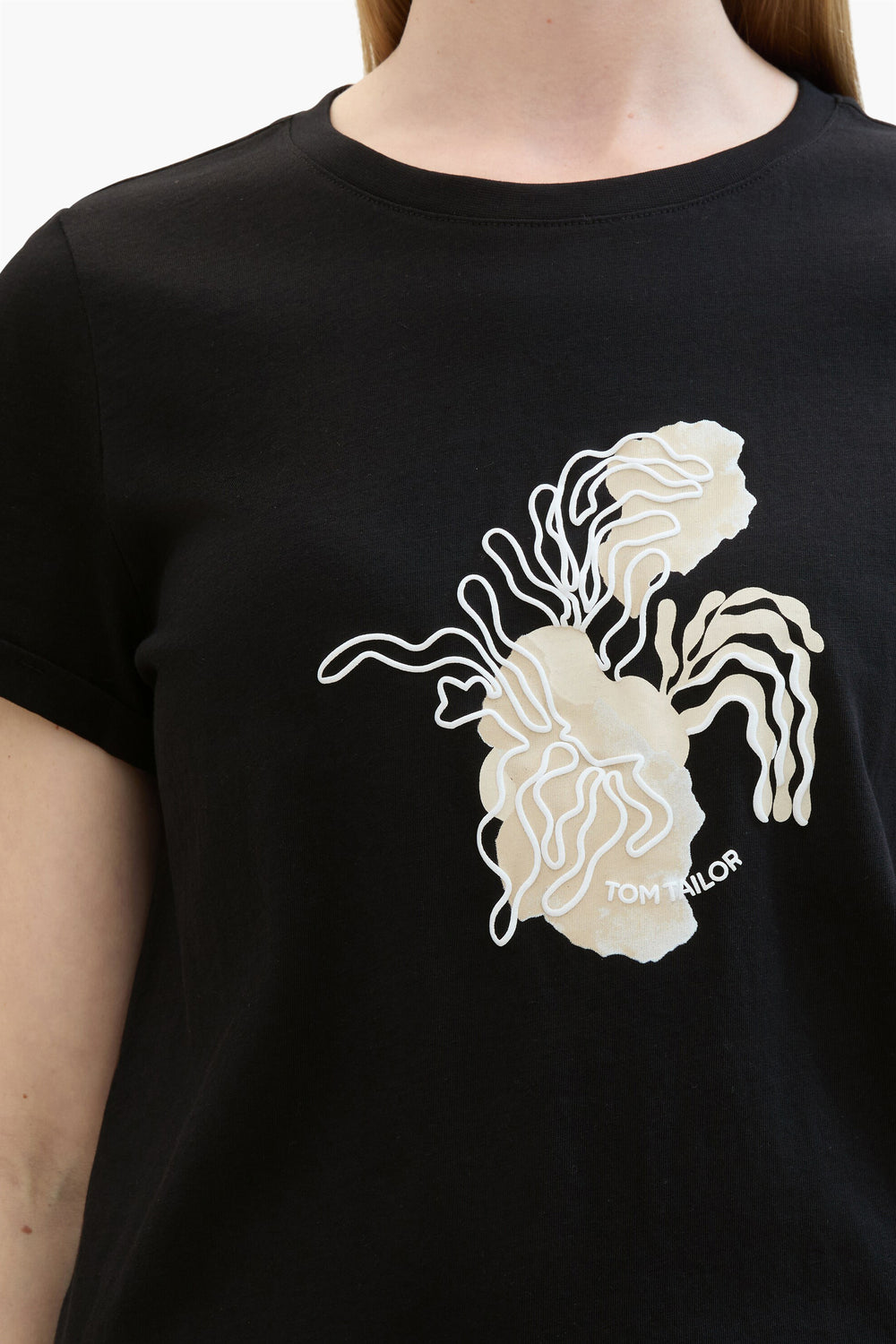 T-shirt (manches courtes) Noir - Tom Tailor