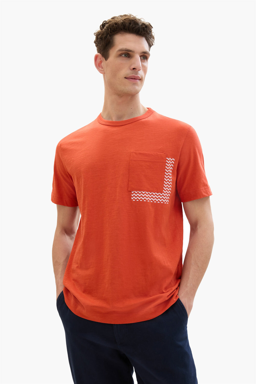 T-shirt (manches courtes) Orange - Tom Tailor