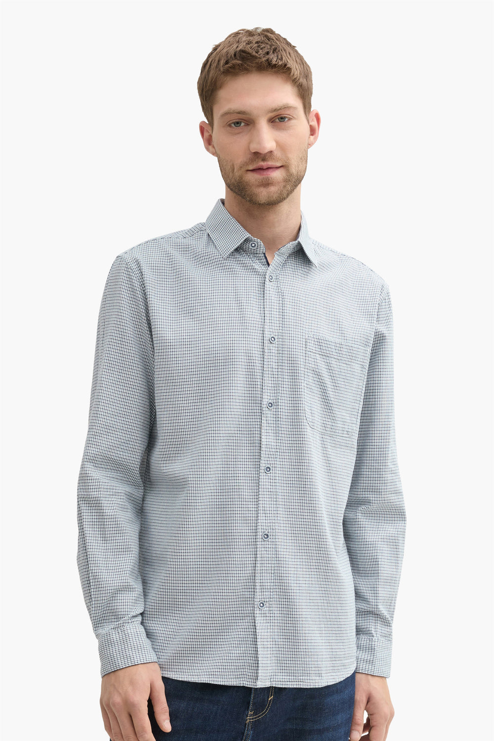 Chemise (manches longues) Vert - Tom Tailor