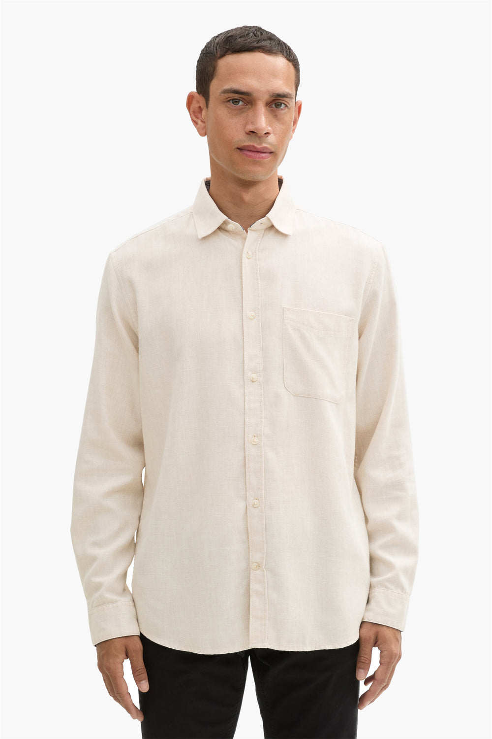 Chemise (manches longues) Beige - Tom Tailor