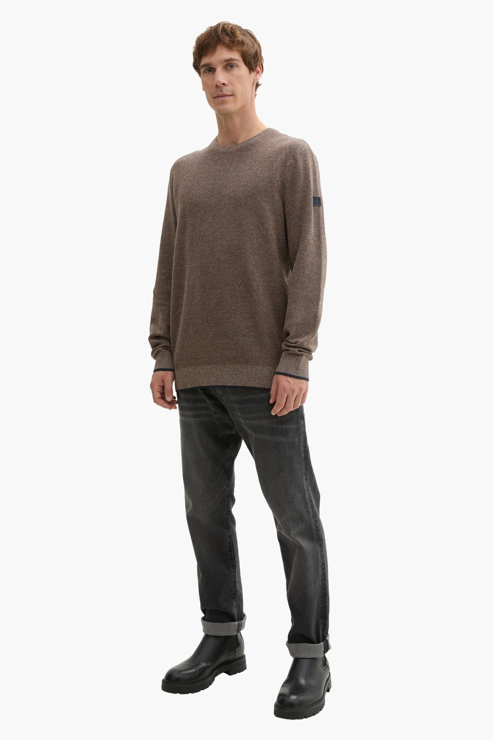 Pull col rond Bleu - Tom Tailor