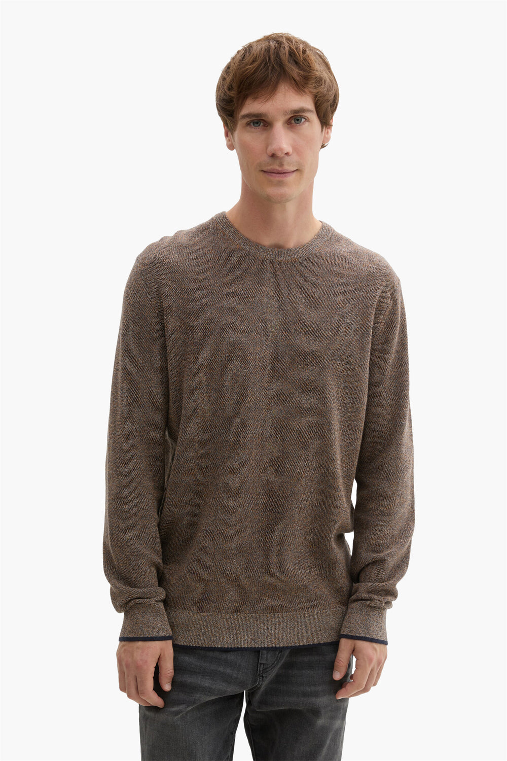 Pull col rond Bleu - Tom Tailor