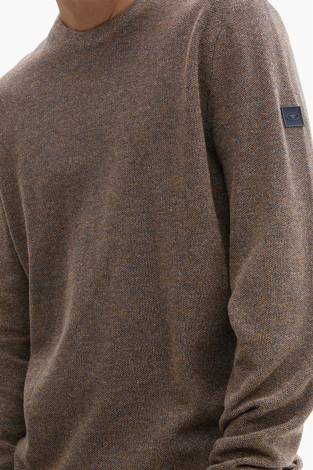 Pull col rond Bleu - Tom Tailor