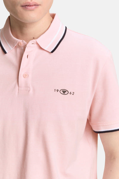 Heren tops polo korte mouw Roze - Tom Tailor