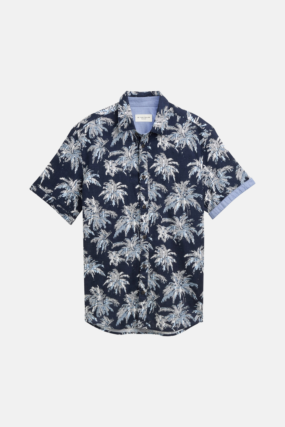 Chemise (manches courtes) Bleu - Tom Tailor