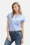 Chemisier (manches courtes) Bleu - Tom Tailor