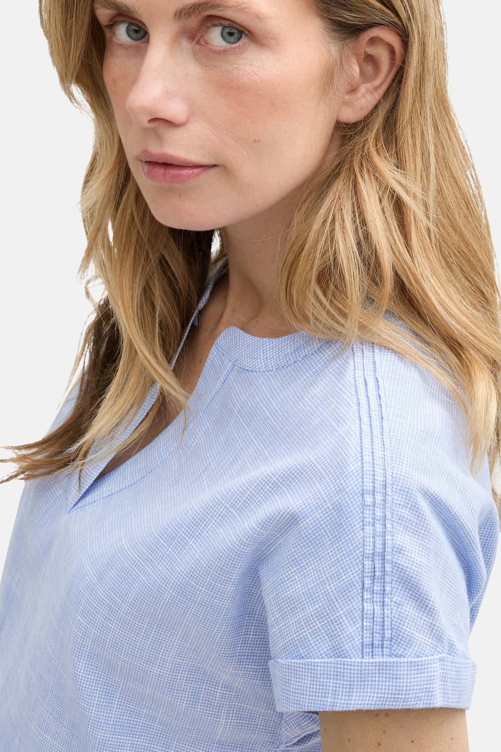 Chemisier (manches courtes) Bleu - Tom Tailor