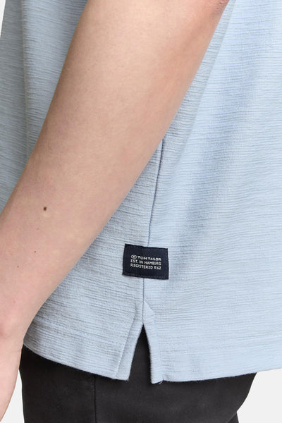 Heren tops polo korte mouw Blauw - Tom Tailor