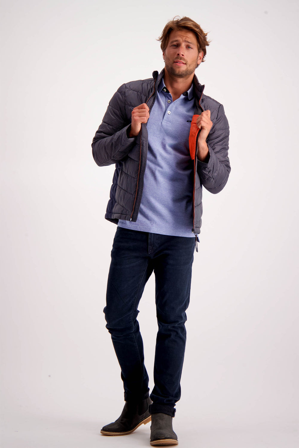 Polo Bleu - PREMIUM BY JACK & JONES