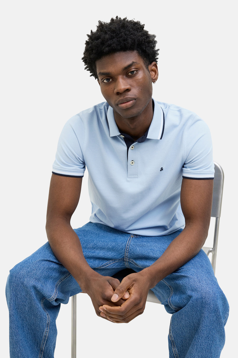 Polo Blauw - PREMIUM BY JACK & JONES