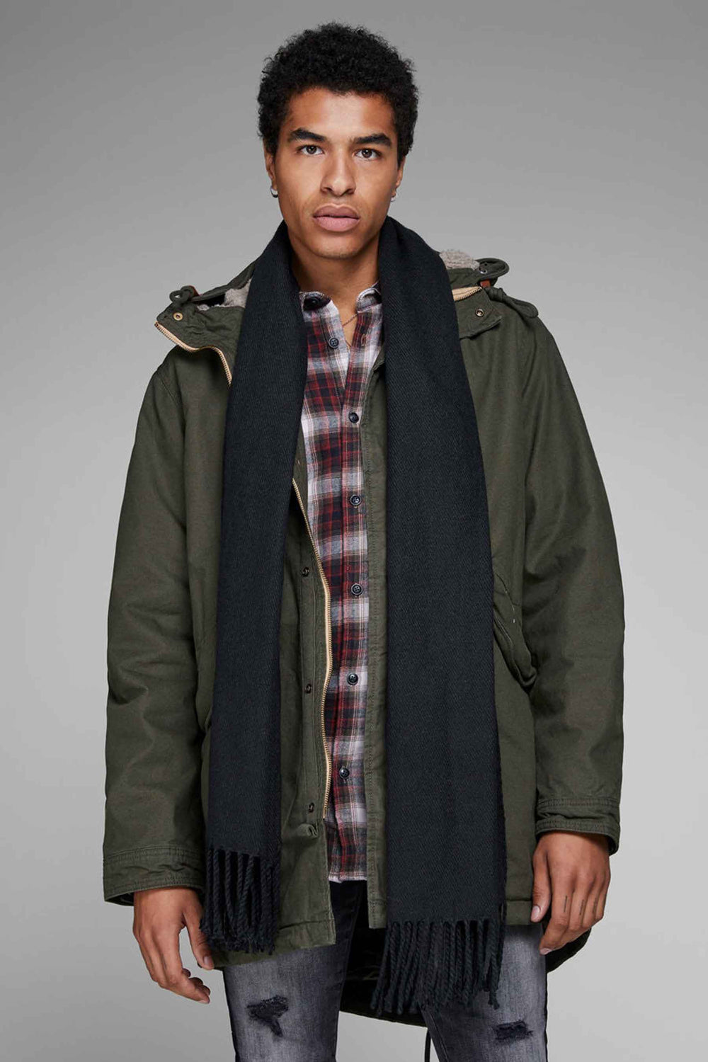 Echarpe Noir - ACCESSORIES BY JACK & JONES