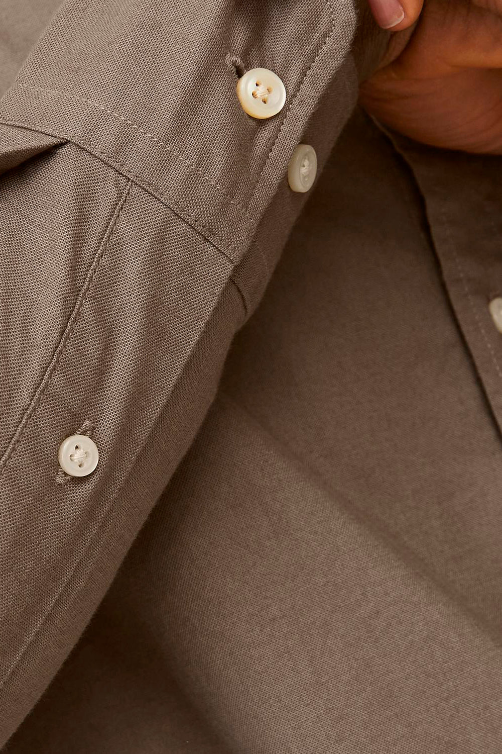 Chemise (manches longues) Brun - PREMIUM BY JACK & JONES