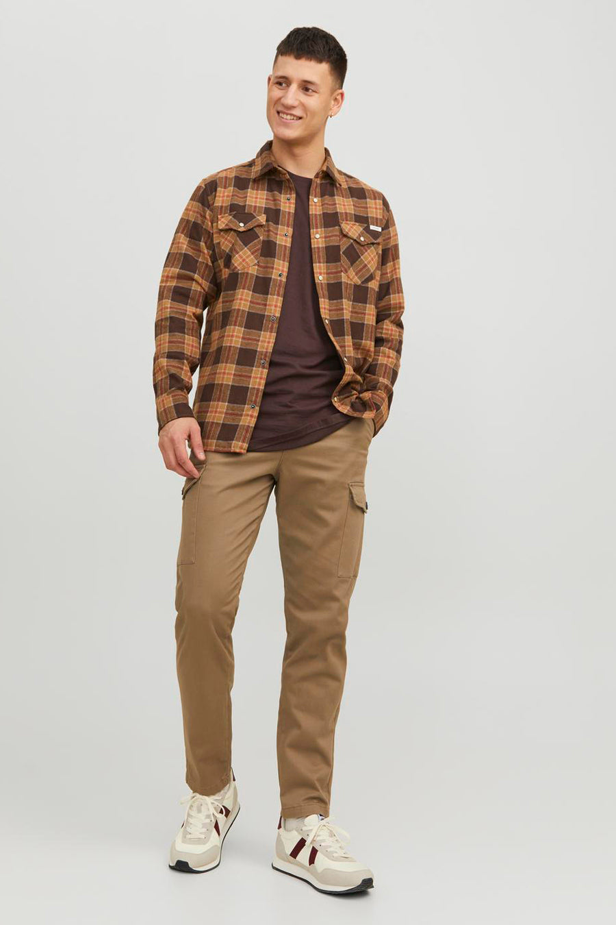 Pantalon cargo Brun - JACK & JONES JEANS INTELLIGENCE