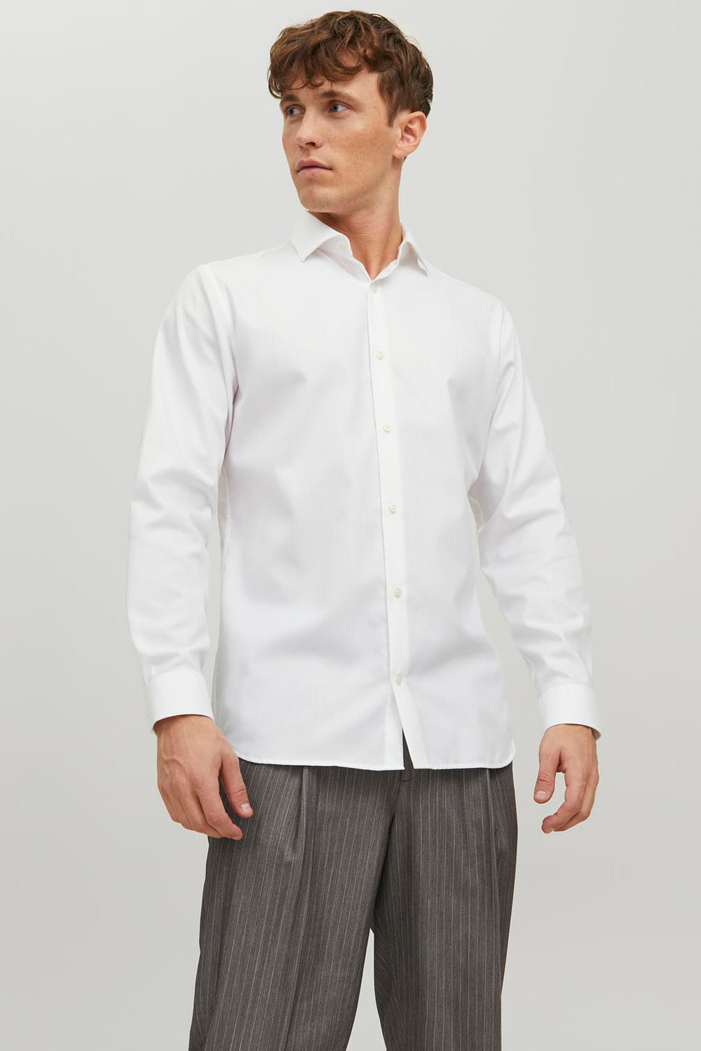 Chemise (manches longues) Blanc - PREMIUM BY JACK & JONES