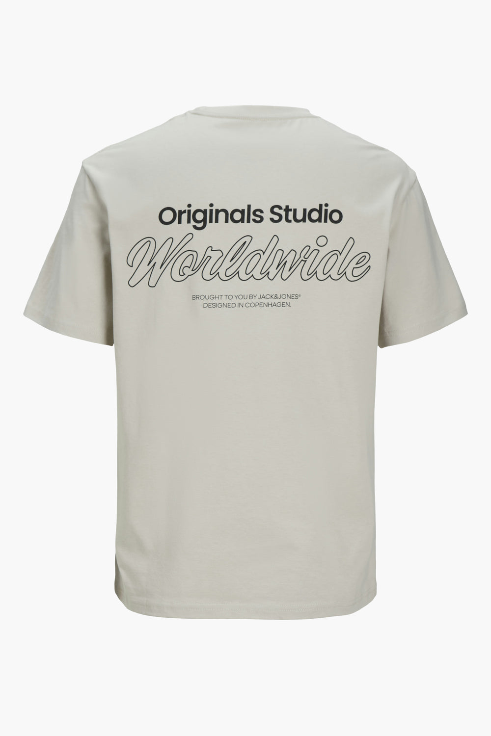 T-shirt (manches courtes) Écru - ORIGINALS BY JACK & JONES