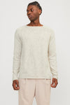 Trui met ronde hals Ecru - PREMIUM BY JACK & JONES