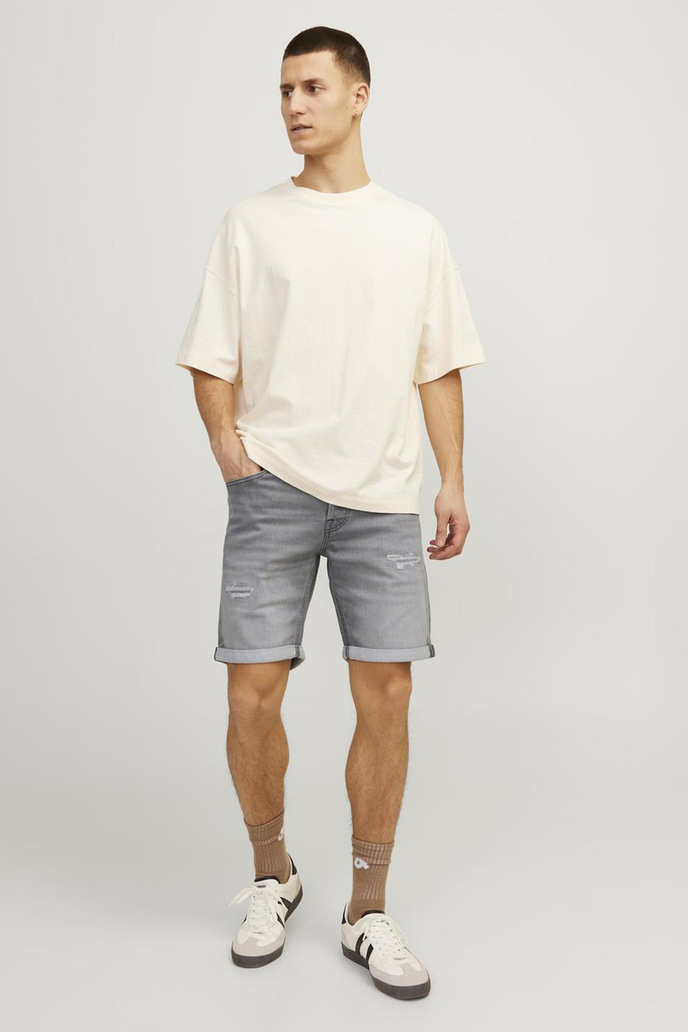 Short en jeans Gris - JACK & JONES JEANS INTELLIGENCE