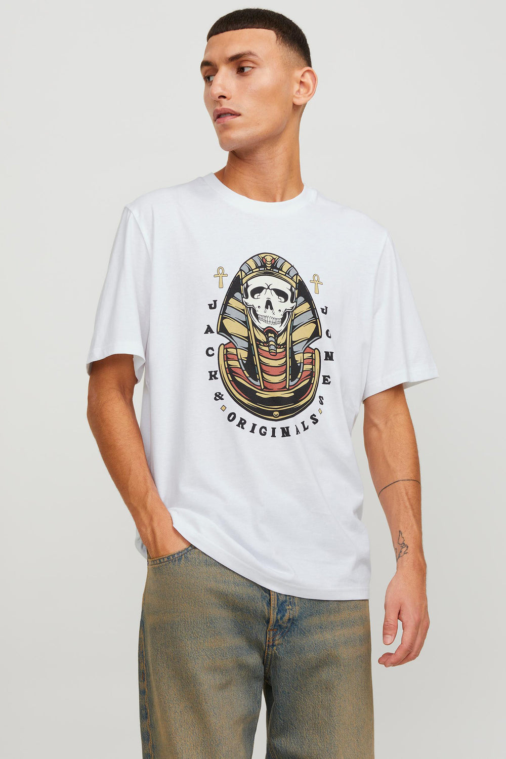T-shirt (manches courtes) Blanc - ORIGINALS BY JACK & JONES