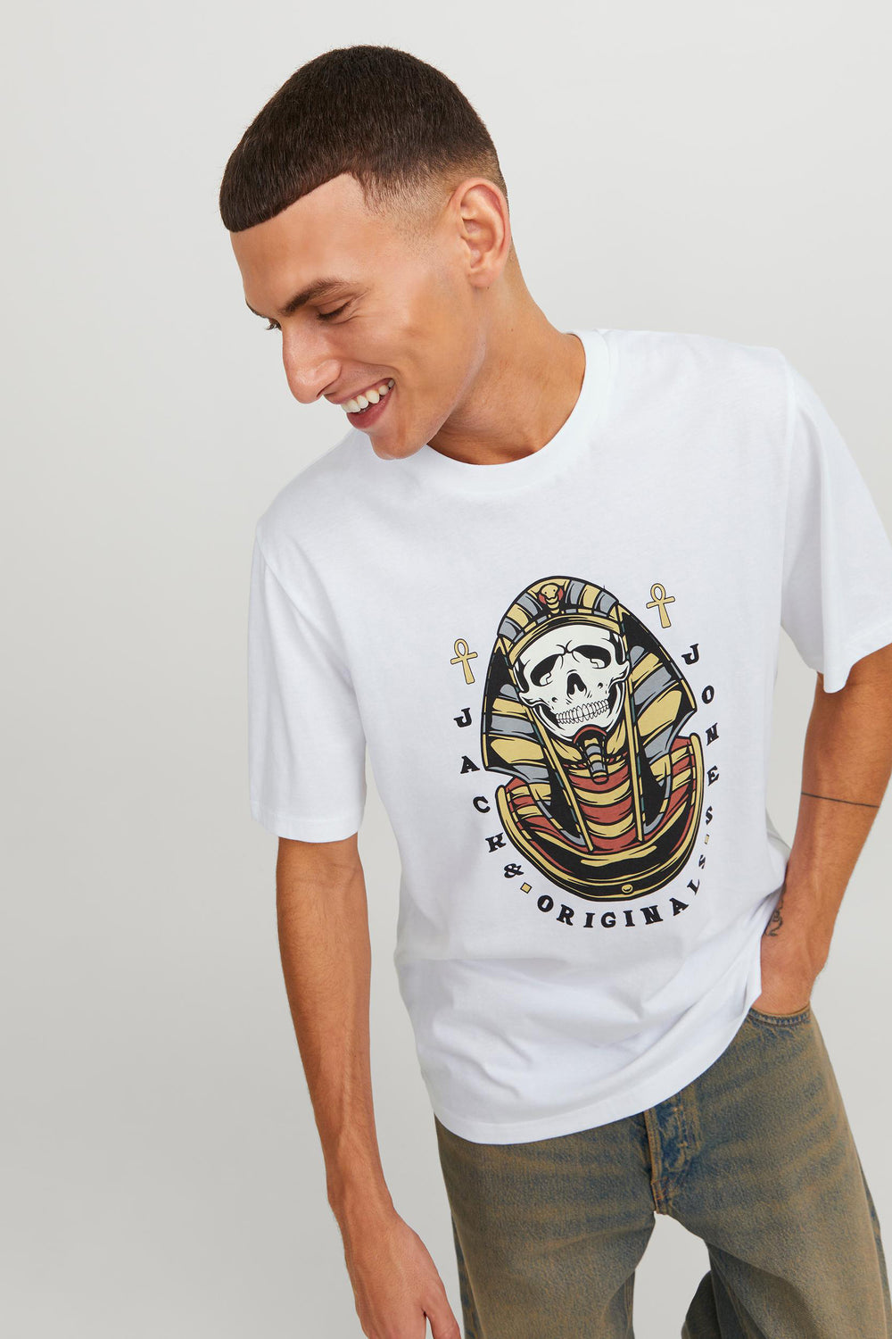T-shirt (manches courtes) Blanc - ORIGINALS BY JACK & JONES