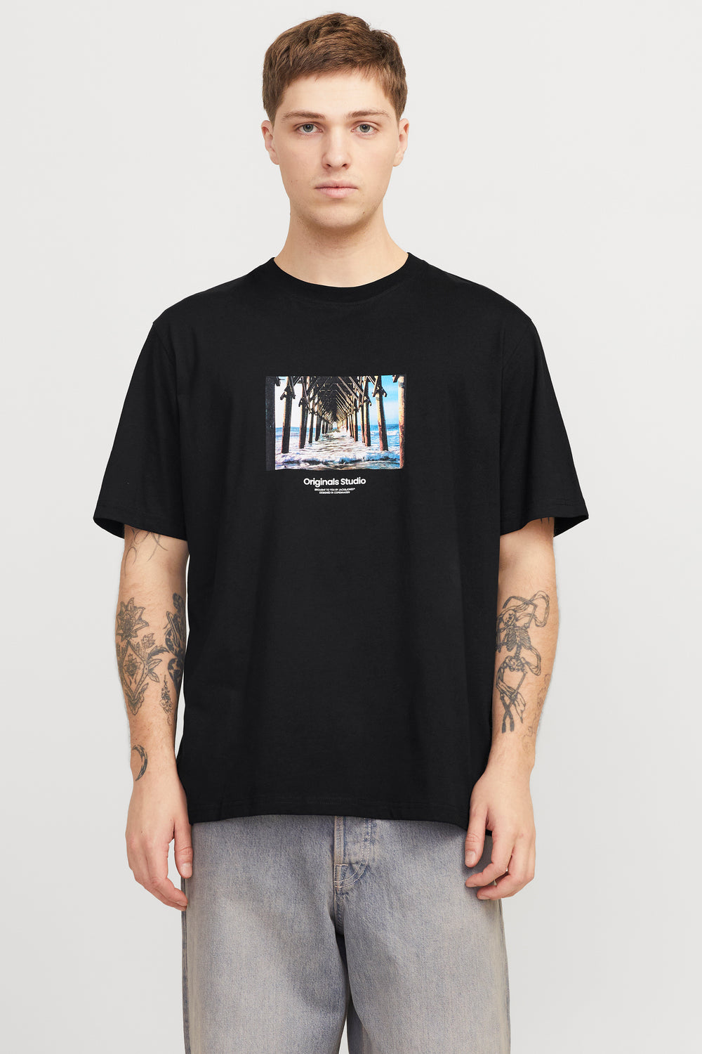T-shirt (manches courtes) Noir - ORIGINALS BY JACK & JONES