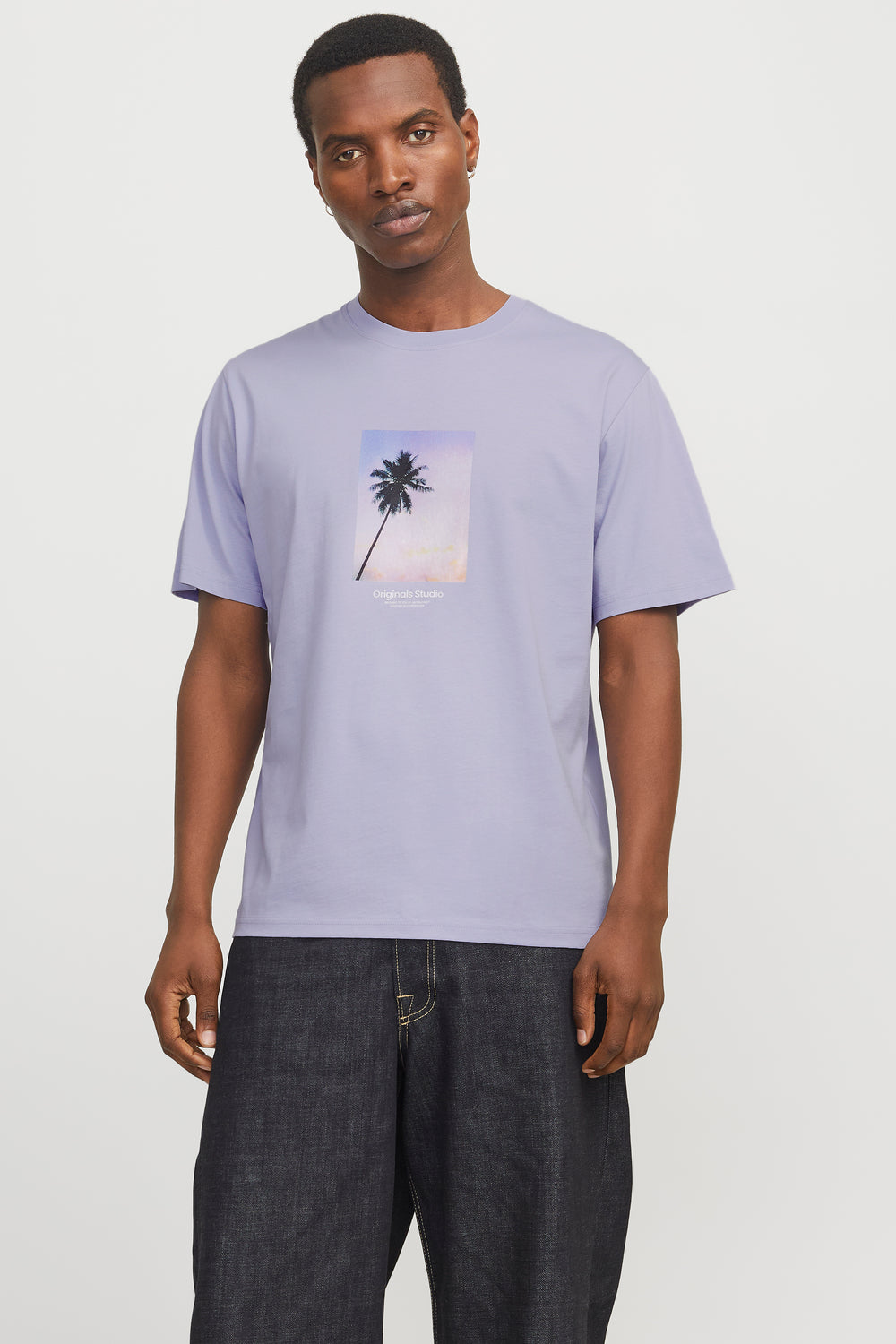 T-shirt (manches courtes) Mauve - ORIGINALS BY JACK & JONES