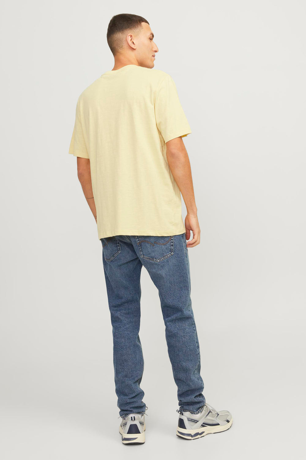 T-shirt (korte mouwen) Geel - ORIGINALS BY JACK & JONES
