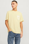 T-shirt (korte mouwen) Geel - ORIGINALS BY JACK & JONES